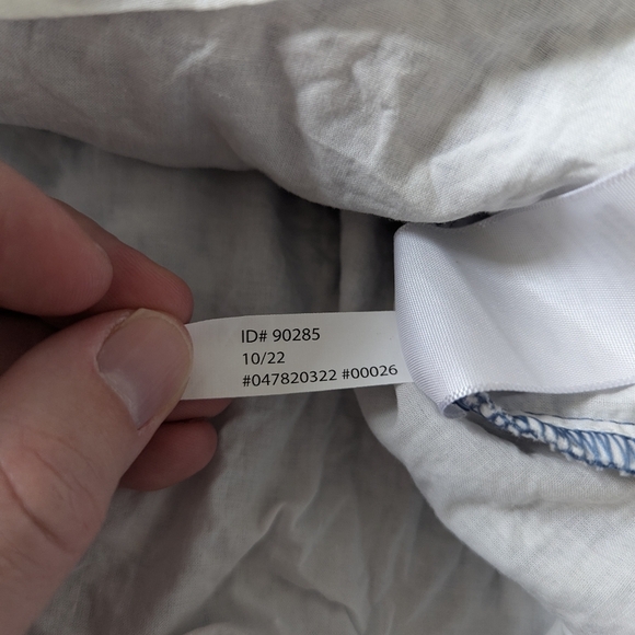 UpWest Linen Cotton Blue White Floral Maxi Dress - Women's Small - Picture 10 of 11